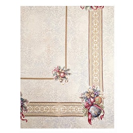 Скатерть 140 х 180 см Le Gobelin Золотой шар золотой/голубой