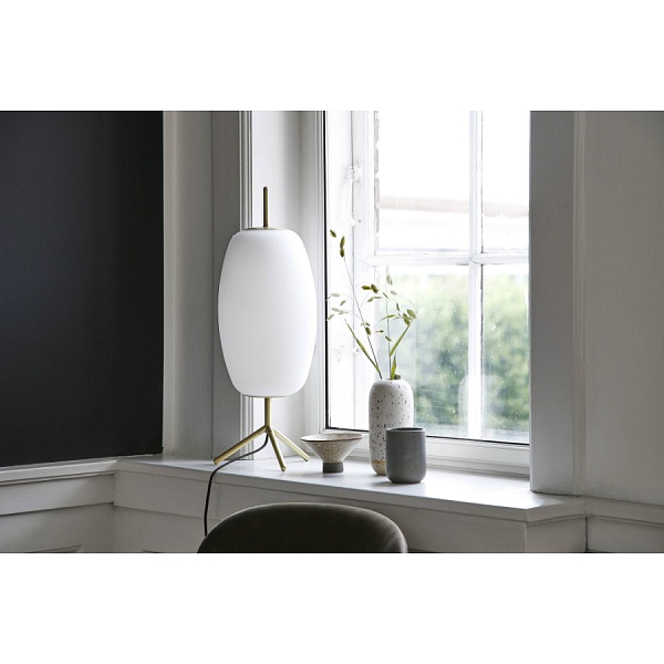 Лампа настольная Frandsen Silk белое опаловое стекло