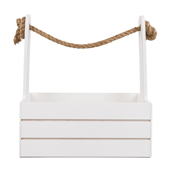 Корзина 25 х 15 х 30 см Азалия белый