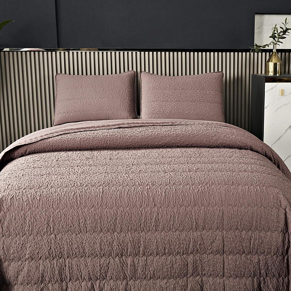 Комплект из покрывала и наволочки 160 х 220 см Sofi de Marko Надин мокко