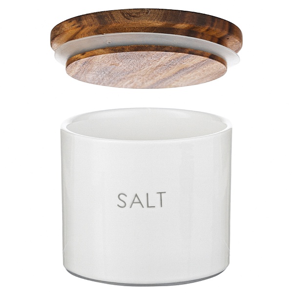 Контейнер для хранения соли с деревянной крышкой 400 мл Smart Solutions