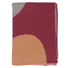 Плед из хлопка с авторским принтом Tkano Strange Fruit 130х180 см