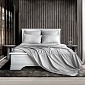 Комплект постельного белья Soft Silver евро, благородное серебро