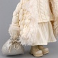 Сувенир Девочка в куртке 31 х 19 x 42 см Азалия кремовый