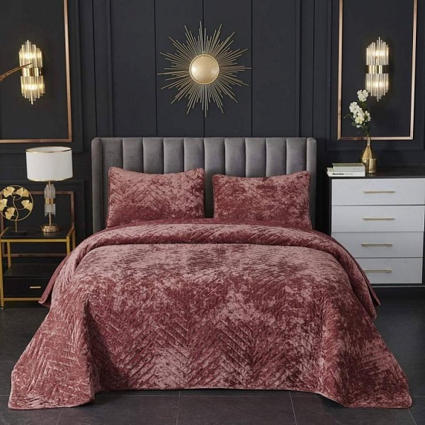 Комплект покрывало и наволочки 240 х 260 см Sofi de Marko Фернанд терракот