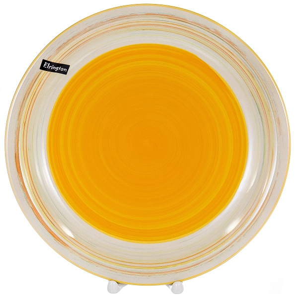Тарелка десертная Elrington Аэрограф Желтая радуга, 19 см