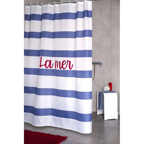 Штора д/ванных комнат La Mer цветной 180х200