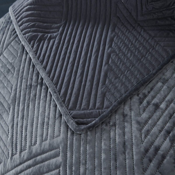 Комплект покрывало и наволочки 240 х 260 см Sofi de Marko Патрисия антрацит