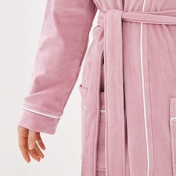 Халат велюровый Sofi de Marko Венера L пудра