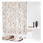 Штора для ванных комнат 180 х 200 см Ridder Leaves бежевый-коричневый