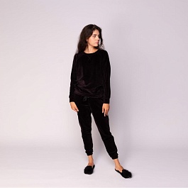 Костюм велюровый Sofi de Marko Лорен M чёрный