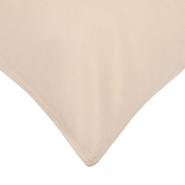 Набор наволочек из органического стираного хлопка 70 x 50 см Tkano Essential 2 шт бежевый