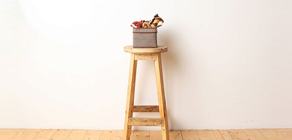 Корзинка для хранения с ручками 15 x 15 x 18 см Casy Home коричневая