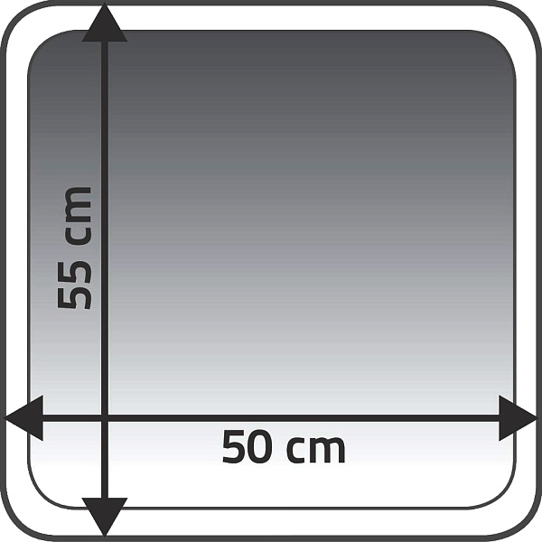 Коврик д/ванной комнаты 55х50см Fresh бежевый