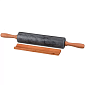 Скалка Black Marble 46х6 см ,черный