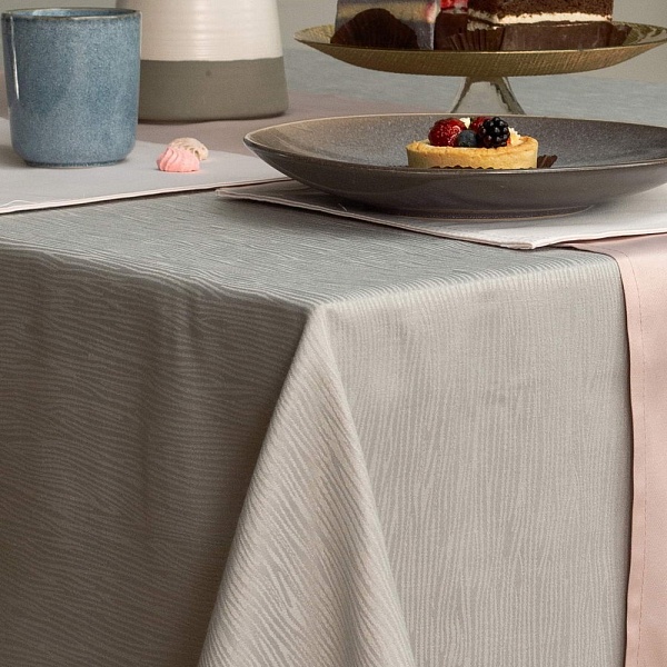 Скатерть 140 х 180 см Sofi de Marko Джинни серый