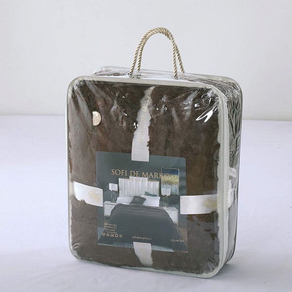 Покрывало 160 х 220 см Sofi de Marko Аврил шоколад