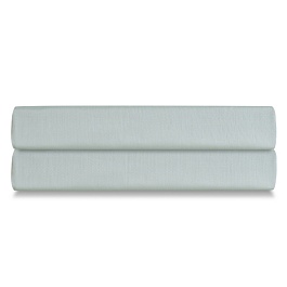 Простыня на резинке из сатина мятного цвета Tkano 180 х 200 см