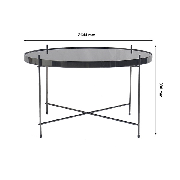 Стол 64,4 см Bergenson Bjorn Josen чёрный