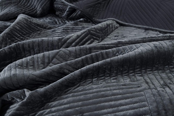 Патрисия (антрацит) Покрывало 160х220