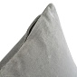 Подушка декоративная из хлопкового бархата 45 x 45 см Tkano Essential светло-серый