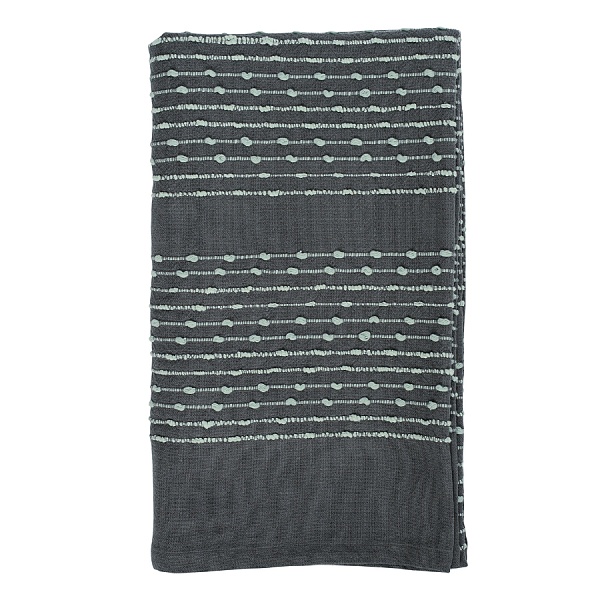 Покрывало хлопковое 230 х 250 см Tkano Ethnic серый