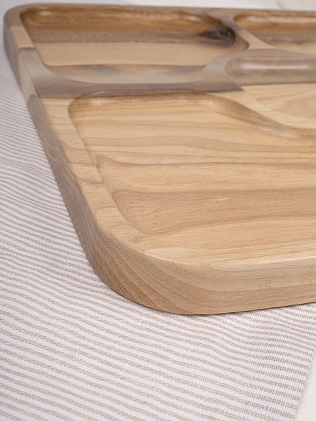 Менажница "Квадро" 35 см, жемчуг