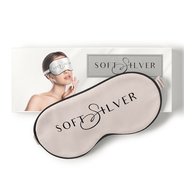 Маска д/сна Soft Silver 23 х 10 см, песчаный берег