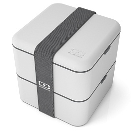 Ланч-бокс 1,7 л Monbento MB Square светло-серый