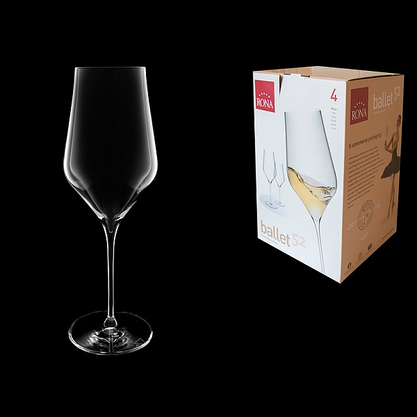 Набор бокалов для белого вина 520 мл Rona Ballet 4 шт