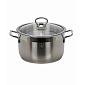Кастрюля нерж 4,5л 22x12 см SENSO стеклянная крышка
