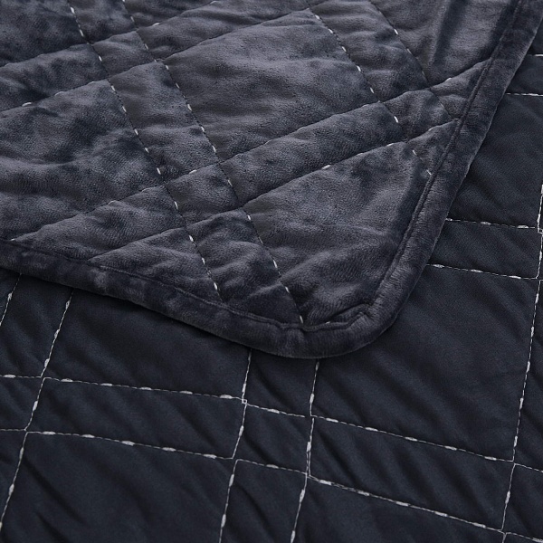 Комплект покрывало и наволочки 240 х 260 см Sofi de Marko Селена антрацит