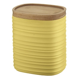 Ёмкость для хранения с бамбуковой крышкой 1 л Guzzini Tierra жёлтый