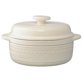 Кастрюля жаропрочная country mill, 2,4 л, светло-бежевая