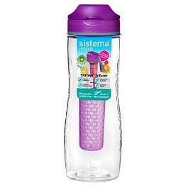 Бутылка для воды 800 мл Sistema Hydrate Тритан фиолетовый