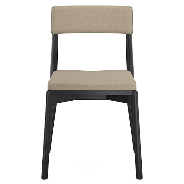 Стул рогожка Latitude Aska чёрный-бежевый