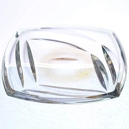 Конфетница 18 см Bohemia Gold Facet