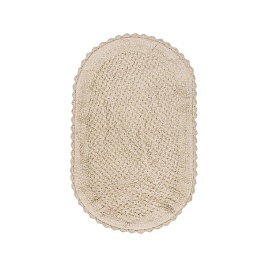 Hanna (беж) Коврик для ванной кружевной 60х100