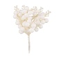 Набор веток с ягодами на вставках 19 см Азалия белый 6 шт