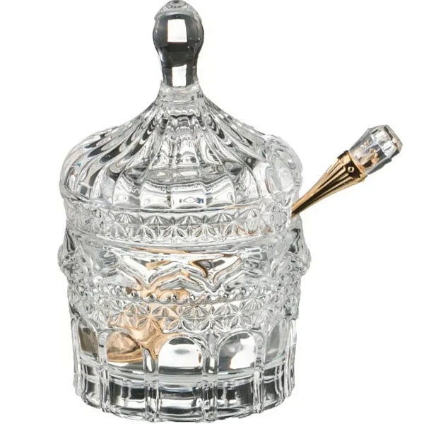 Икорница с ложкой 125 мл 7,5х7,5 см MUZA