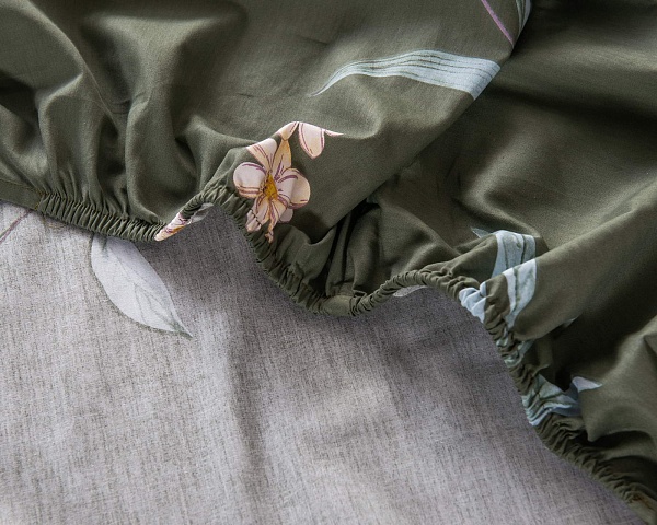 Комплект простынь и наволочка 190 х 90 см Sofi de Marko Азиза зелёный