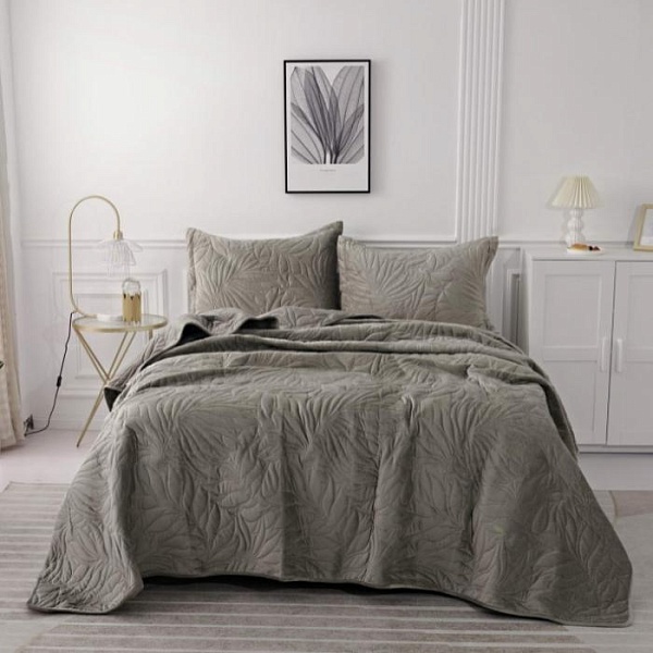 Комплект покрывало и наволочка 160 х 220 см Sofi de Marko Глория хаки