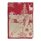 Плед из хлопка 130 х 180 см Tkano New Year Essential Winter Fairytail красный