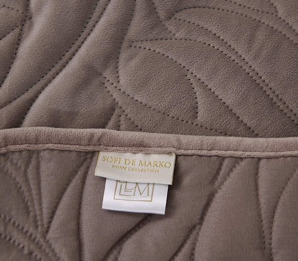 Комплект покрывало и наволочки 240 х 260 см Sofi de Marko Глория пепельно-розовый