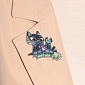Брошь Семейка, синий
