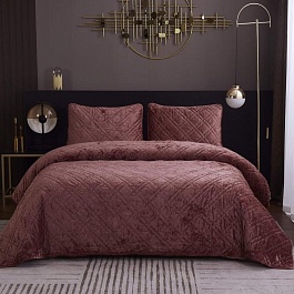 Комплект покрывало и наволочка 160 х 220 см Sofi de Marko Селена терракот