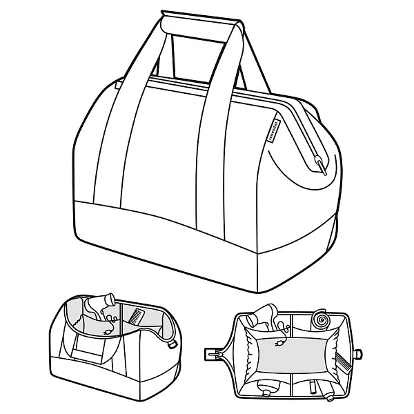 Сумка дорожная детская Reisenthel Allrounder Cats and Dogs rose