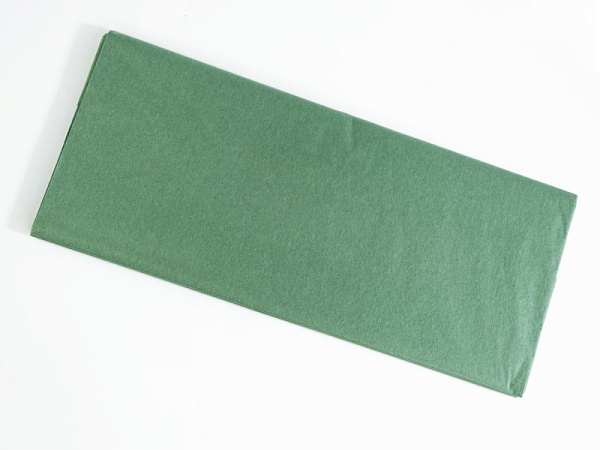 Бумага тишью 50 x 66 см Азалия тёмно-зеленая 10 шт