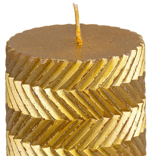 Свеча ароматизированная 15 см Andrea Fontebasso Lux Aurea золото