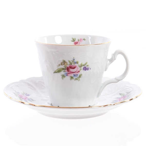 Набор чайных пар 6 персон Bernadotte Полевой цветок 12 предметов